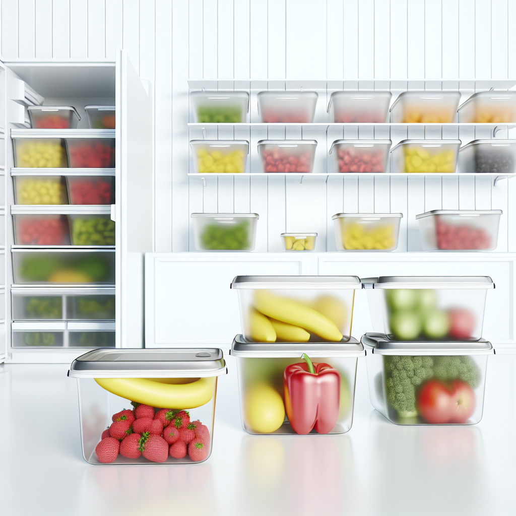 Fresh organized produce reducing food waste