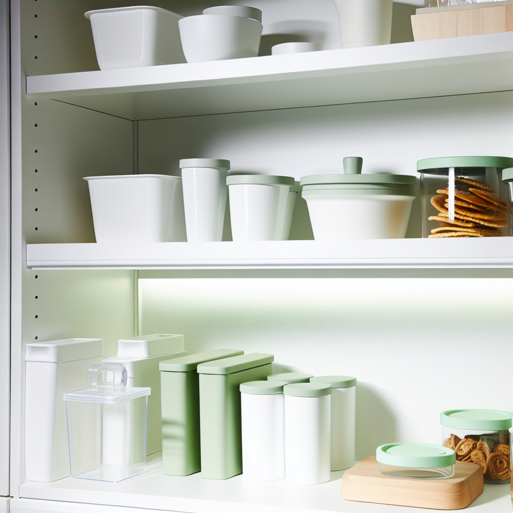 Beautifully organized kitchen cupboard