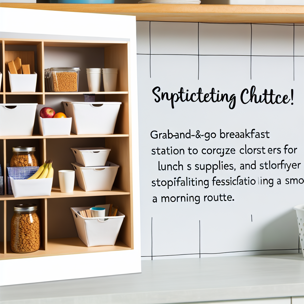 Efficient organized pantry for time-saving